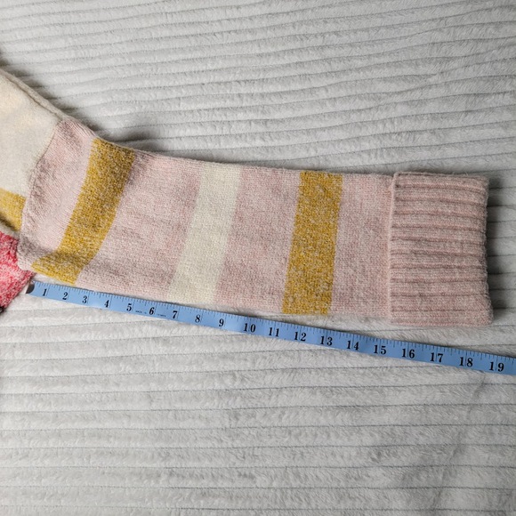 Anthropologie Elana Striped Tunic Sweater M Drop Shoulder Cozy Wool Blend Boho - Picture 7 of 11